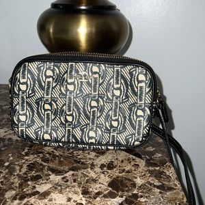 Coach printed double zip crossbody purse